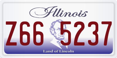 IL license plate Z665237