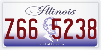 IL license plate Z665238