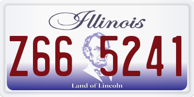IL license plate Z665241
