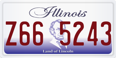 IL license plate Z665243