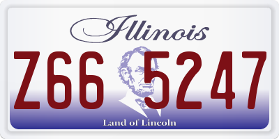 IL license plate Z665247