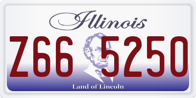 IL license plate Z665250