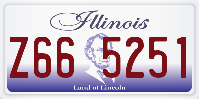 IL license plate Z665251