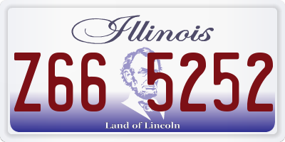 IL license plate Z665252