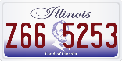 IL license plate Z665253