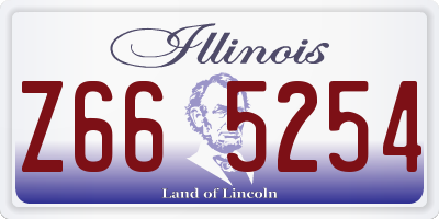 IL license plate Z665254