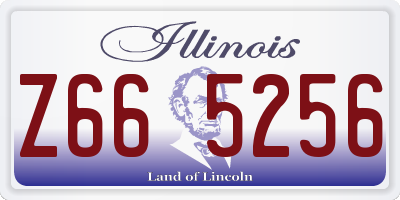 IL license plate Z665256