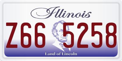 IL license plate Z665258