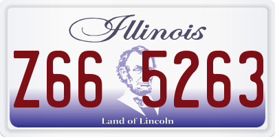 IL license plate Z665263