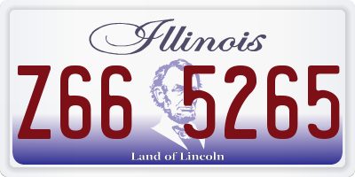 IL license plate Z665265