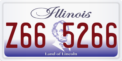 IL license plate Z665266