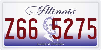 IL license plate Z665275