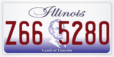 IL license plate Z665280