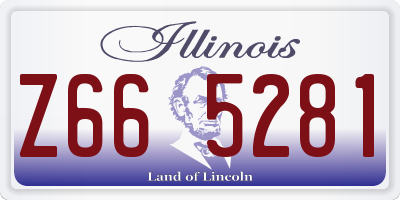 IL license plate Z665281