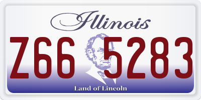 IL license plate Z665283