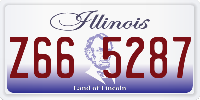IL license plate Z665287