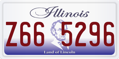 IL license plate Z665296