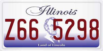 IL license plate Z665298
