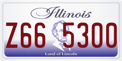 IL license plate Z665300