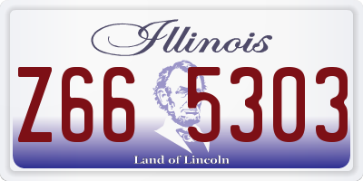 IL license plate Z665303