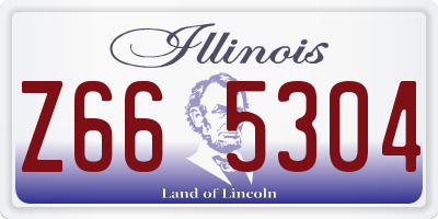 IL license plate Z665304