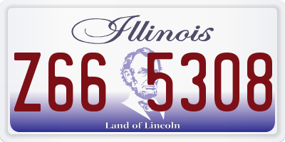 IL license plate Z665308