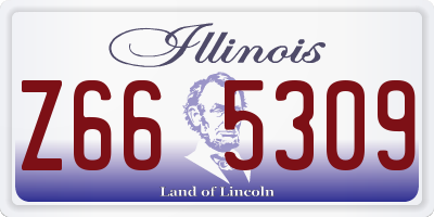 IL license plate Z665309