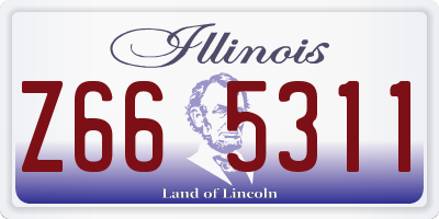 IL license plate Z665311