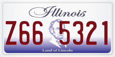 IL license plate Z665321