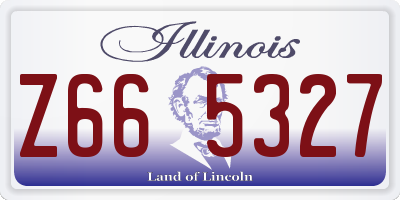 IL license plate Z665327