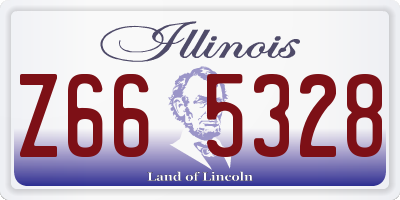 IL license plate Z665328