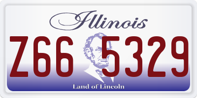 IL license plate Z665329