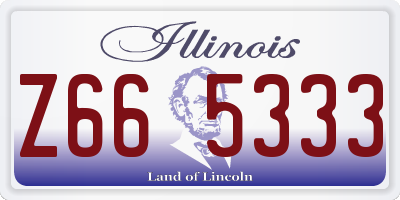 IL license plate Z665333