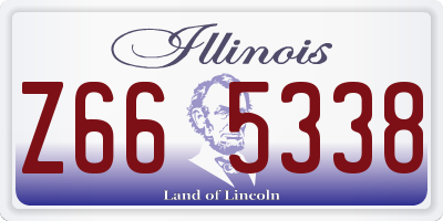 IL license plate Z665338