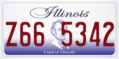 IL license plate Z665342