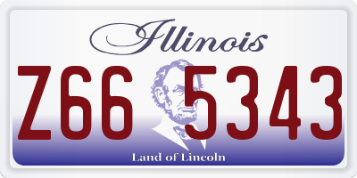 IL license plate Z665343