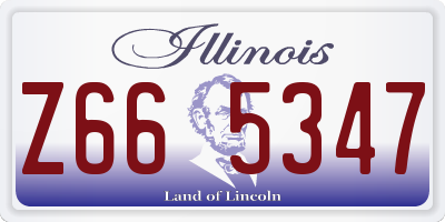 IL license plate Z665347