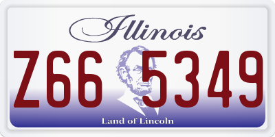 IL license plate Z665349