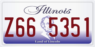 IL license plate Z665351