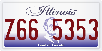 IL license plate Z665353
