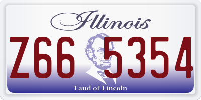 IL license plate Z665354
