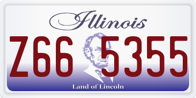 IL license plate Z665355