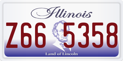 IL license plate Z665358
