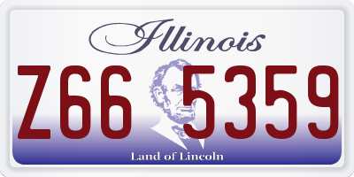 IL license plate Z665359