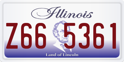 IL license plate Z665361