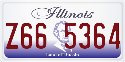 IL license plate Z665364