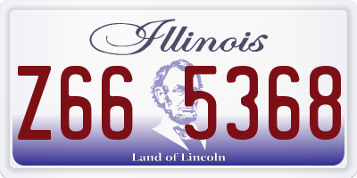 IL license plate Z665368