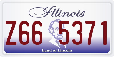 IL license plate Z665371