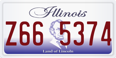 IL license plate Z665374