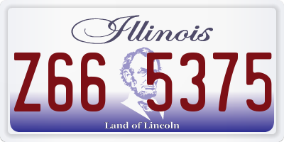IL license plate Z665375